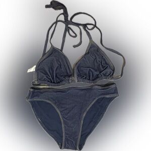 Dark Blue Bikini Set